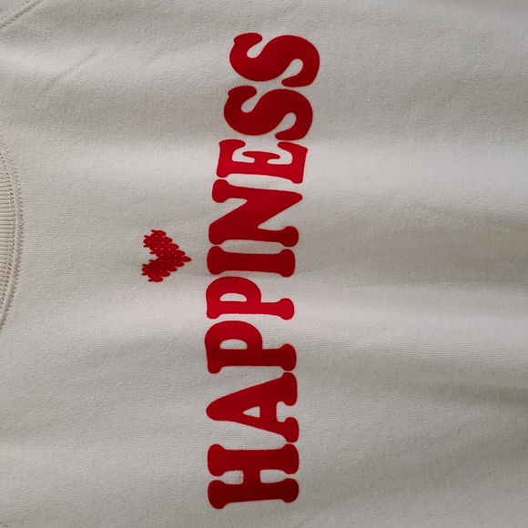 P. J. Salvage Women's Happy Day Ivory Sweatshirt, Size XLARGE, NWT - Picture 7 of 8